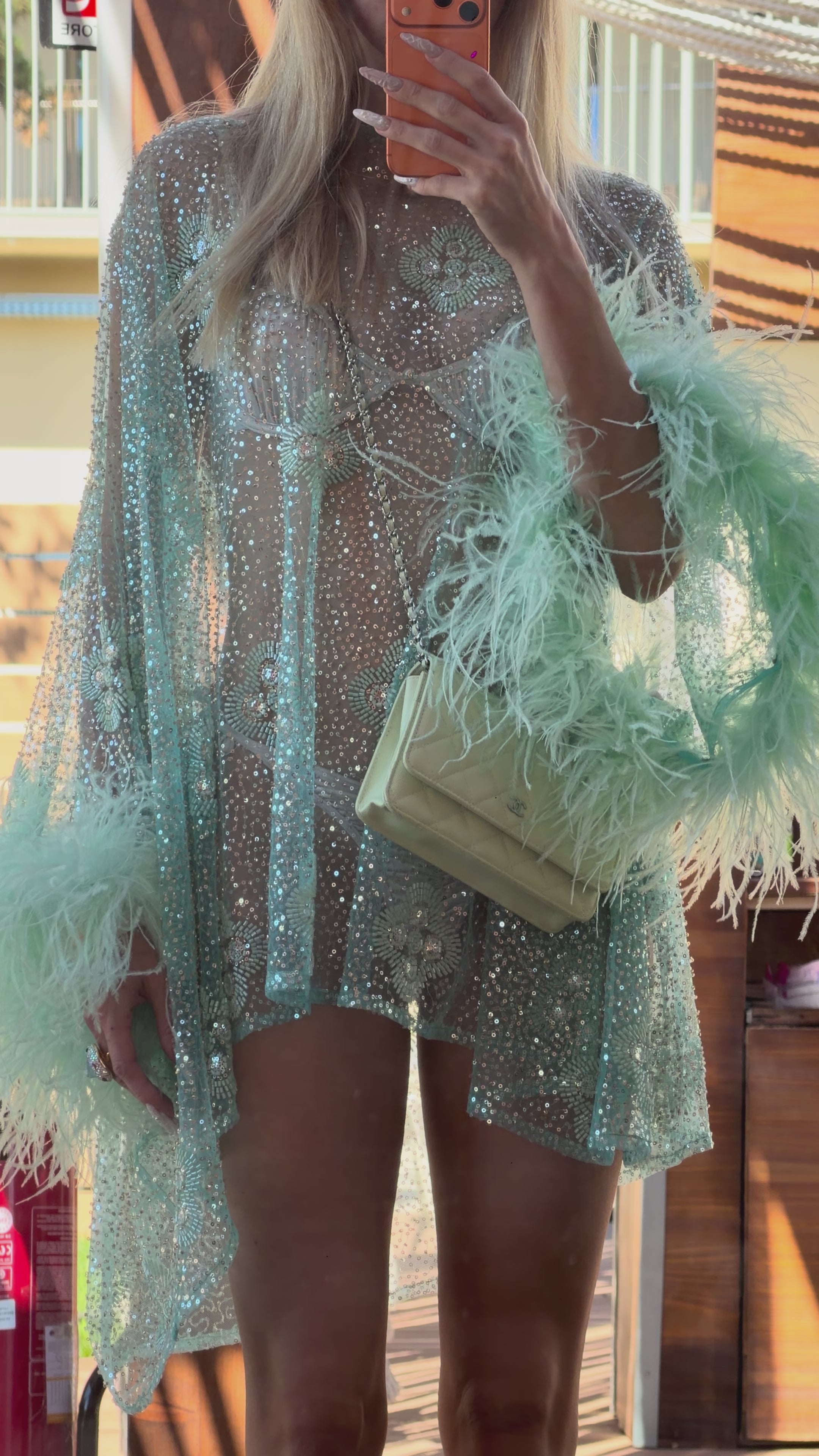 Aurora Feather Dress